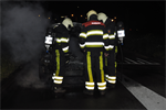Melding 23.28 Prio 1 Brand Wegvervoer Personenauto Lutkepost Buitenpost